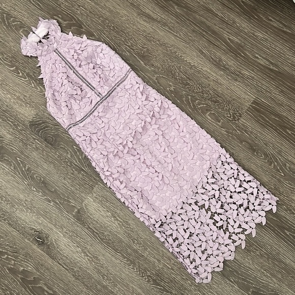 Bardot Dresses & Skirts - NWOT Bardot Lilac Lace Open Back Dress, XS/4